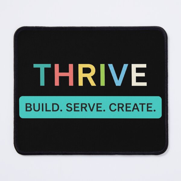 Item preview, Thrive Build Serve Create Motivational Typography for Entrepreneurs and Creatives designed and sold by No Excuses .
