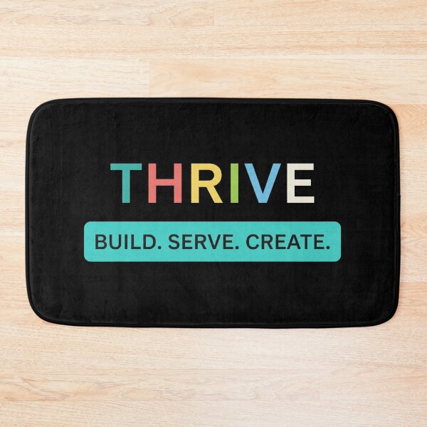 Item preview, Thrive Build Serve Create Motivational Typography for Entrepreneurs and Creatives designed and sold by No Excuses .