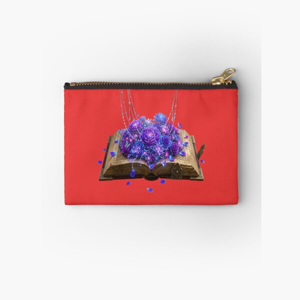 Item preview, Cosmic Fantasy Magical Spellbook with Purple Flowers designed and sold by Utopian-Magic.