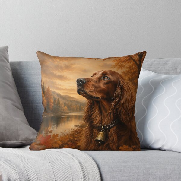 Item preview, Autumn Irish Setter  – Rustic Hunting Dog Art designed and sold by TammyHunterArt.