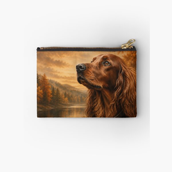 Item preview, Autumn Irish Setter  – Rustic Hunting Dog Art designed and sold by TammyHunterArt.