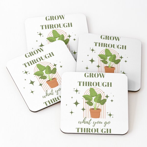 Item preview, Grow Through What You Go Through Plant Lover Motivational Design designed and sold by vibecraft_studio2.