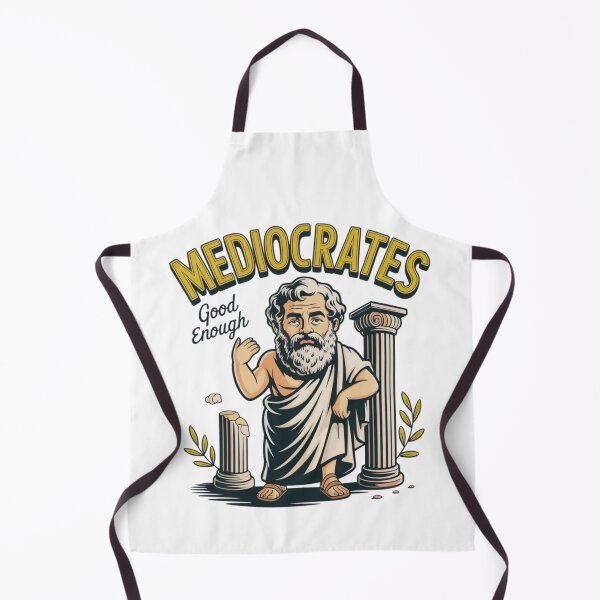 Item preview, Mediocrates Good Enough Funny Philosophy T-Shirt designed and sold by MerchlyMike.