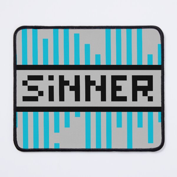 Item preview, SINNER — Pixel Art Word | Retro 8-Bit Two-Tone Typography designed and sold by Mouremandier.