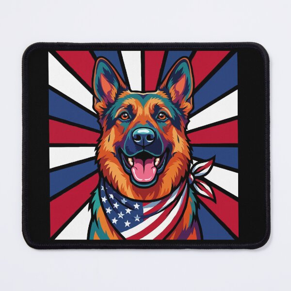 Item preview, German Shepherd 4th of July Dog – Patriotic USA Puppy Gift designed and sold by The Real Life Symphony.