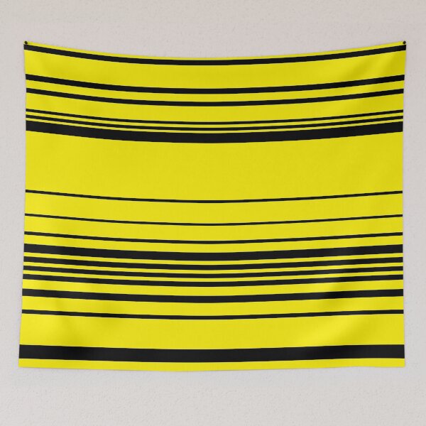 Item preview, Complex Stripes in Black and Yellow designed and sold by LAEC-Shop.