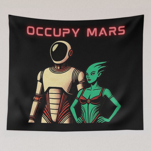 Item preview, SpaceX Starship Rocket Launch | Mars Mission Space Exploration Design designed and sold by TEEJAMBOREE.