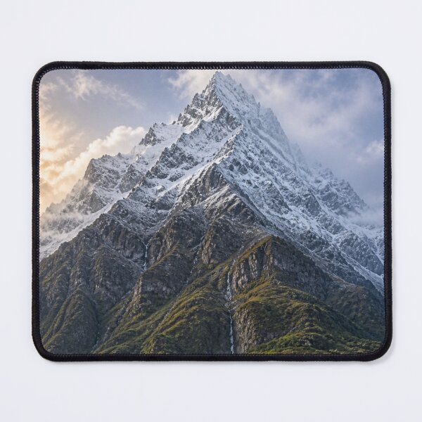 Item preview, Majestic snow-capped mountain among clouds designed and sold by JuViRo.