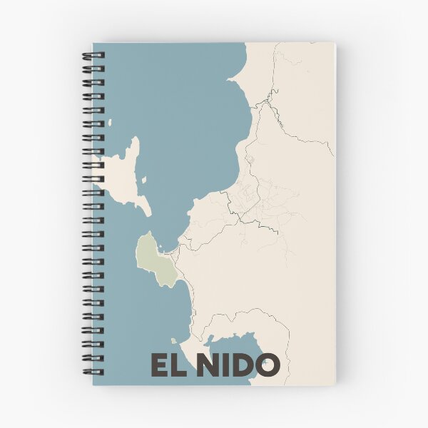 Artikelvorschau, El Nido Karte entworfen und verkauft von MapsNerd.
