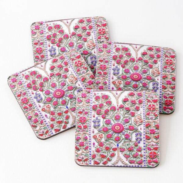 Item preview, Karshi Suzani Uzbekistan Embroidery Print designed and sold by Vicky Brago-Mitchell®.
