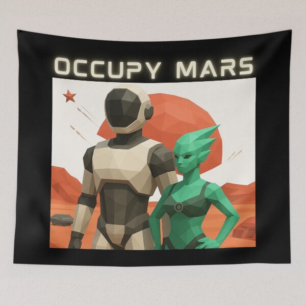 Item preview, SpaceX Starship Rocket Launch | Mars Mission Space Exploration Design designed and sold by TEEJAMBOREE.
