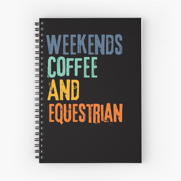 Item preview, Funny Retro Weekends Coffee and Equestrian designed and sold by WeirdlyRare.