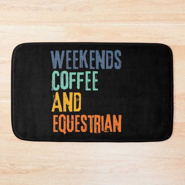 Item preview, Funny Retro Weekends Coffee and Equestrian designed and sold by WeirdlyRare.