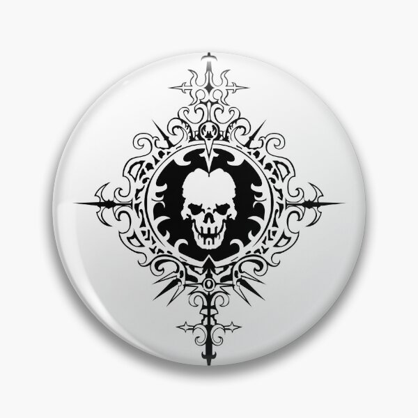 Item preview, Death Note Shinigami Skull Pin designed and sold by Tribalgothss.