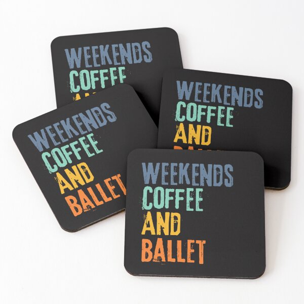 Item preview, Funny Retro Weekends Coffee and Ballet designed and sold by WeirdlyRare.