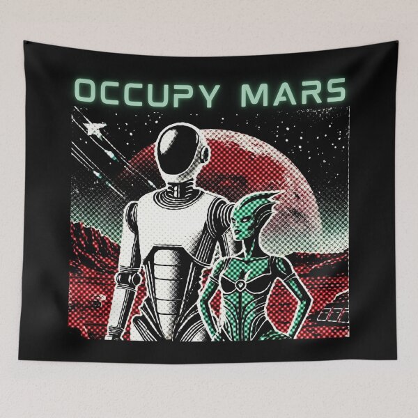 Item preview, SpaceX Starship Rocket Launch | Mars Mission Space Exploration Design designed and sold by TEEJAMBOREE.