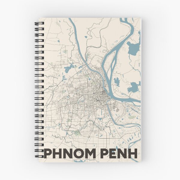 Item preview, Phnom Penh Map designed and sold by MapsNerd.