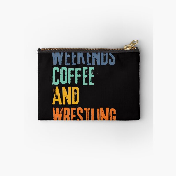 Item preview, Funny Retro Weekends Coffee and Wrestling designed and sold by WeirdlyRare.