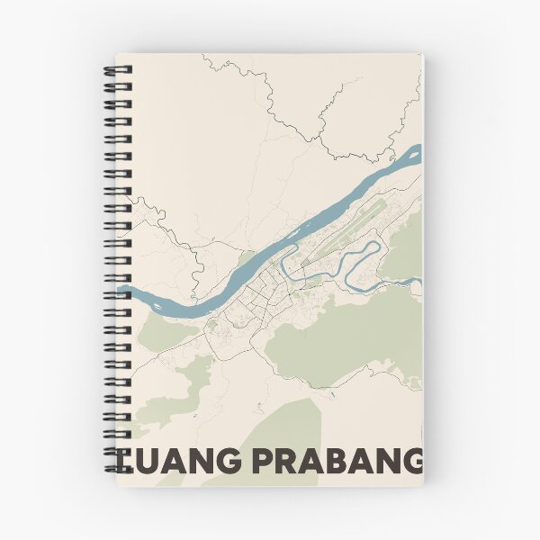 Artikelvorschau, Karte von Luang Prabang entworfen und verkauft von MapsNerd.