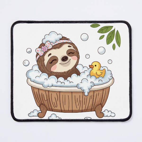 Item preview, Cute Sloth Bubble Bath – Relaxing Self Care Kawaii Animal designed and sold by WillowerStudio.