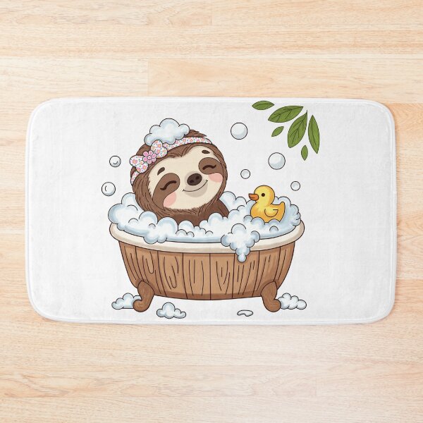 Item preview, Cute Sloth Bubble Bath – Relaxing Self Care Kawaii Animal designed and sold by WillowerStudio.