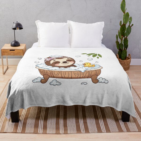 Item preview, Cute Sloth Bubble Bath – Relaxing Self Care Kawaii Animal designed and sold by WillowerStudio.