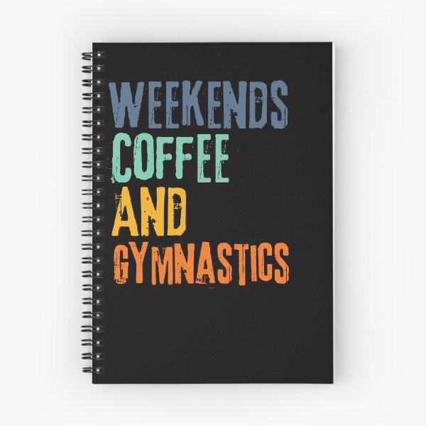 Item preview,  Funny Retro Weekends Coffee and Gymnastics designed and sold by WeirdlyRare.