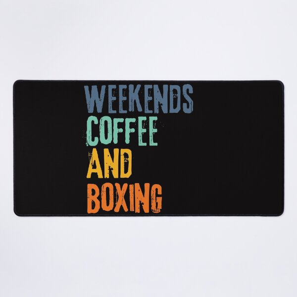 Item preview,  Funny Retro Weekends Coffee and Boxing designed and sold by WeirdlyRare.