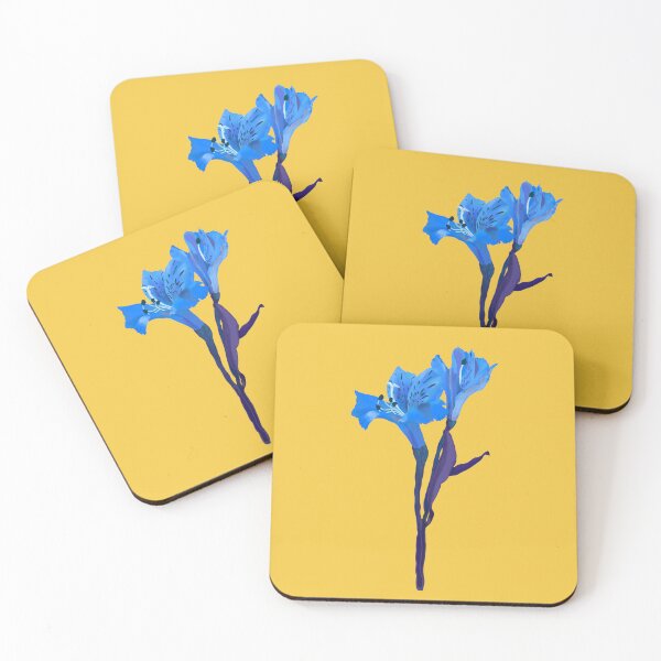 Item preview, Blue Alstroemeria Botanical Flower Hand-Drawn Illustration designed and sold by altastudio.