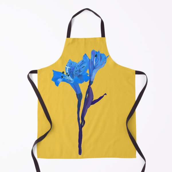 Item preview, Blue Alstroemeria Botanical Flower Hand-Drawn Illustration designed and sold by altastudio.
