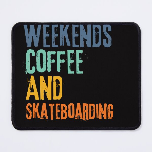 Item preview,  Funny Retro Weekends Coffee and Skateboarding designed and sold by WeirdlyRare.