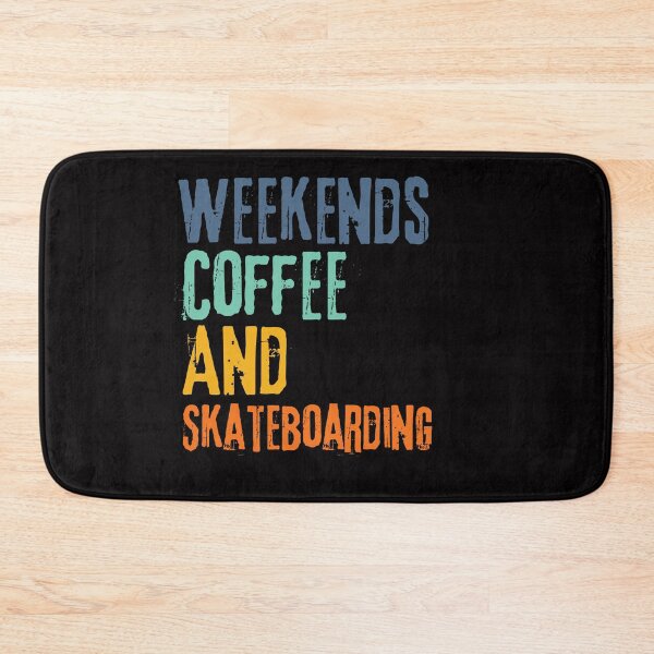 Item preview,  Funny Retro Weekends Coffee and Skateboarding designed and sold by WeirdlyRare.
