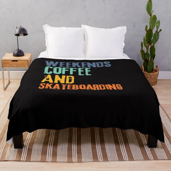 Item preview,  Funny Retro Weekends Coffee and Skateboarding designed and sold by WeirdlyRare.