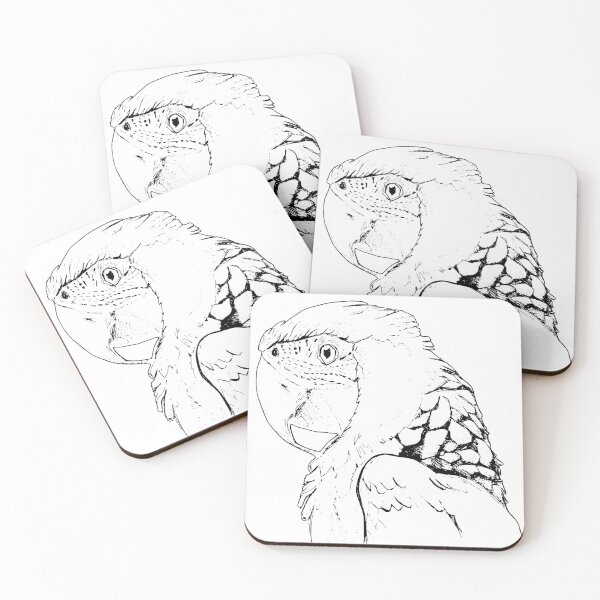 Item preview, The Monochrome Macaw: Exotic Ink Portrait designed and sold by BarnBurns.