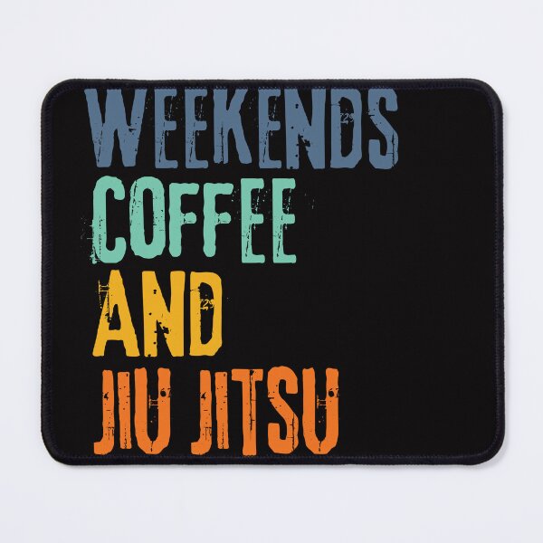 Item preview, Funny Retro Weekends Coffee and JIU Jitsu designed and sold by WeirdlyRare.