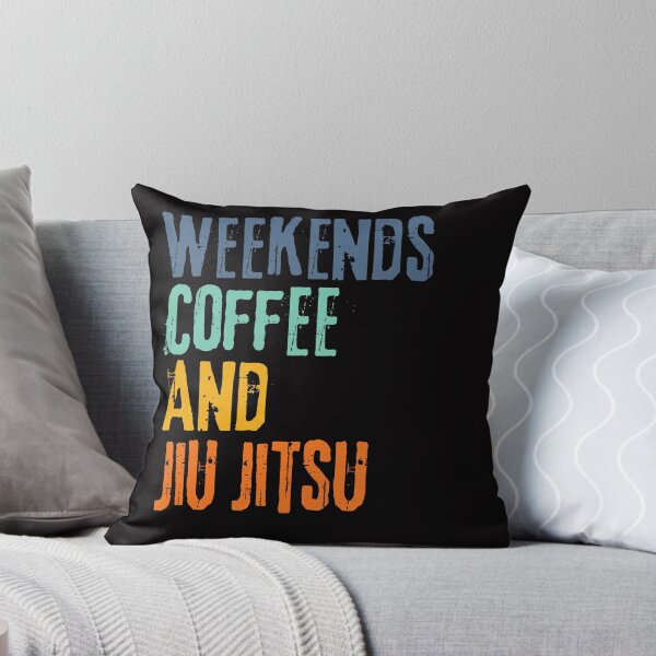 Item preview, Funny Retro Weekends Coffee and JIU Jitsu designed and sold by WeirdlyRare.