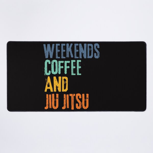 Item preview, Funny Retro Weekends Coffee and JIU Jitsu designed and sold by WeirdlyRare.