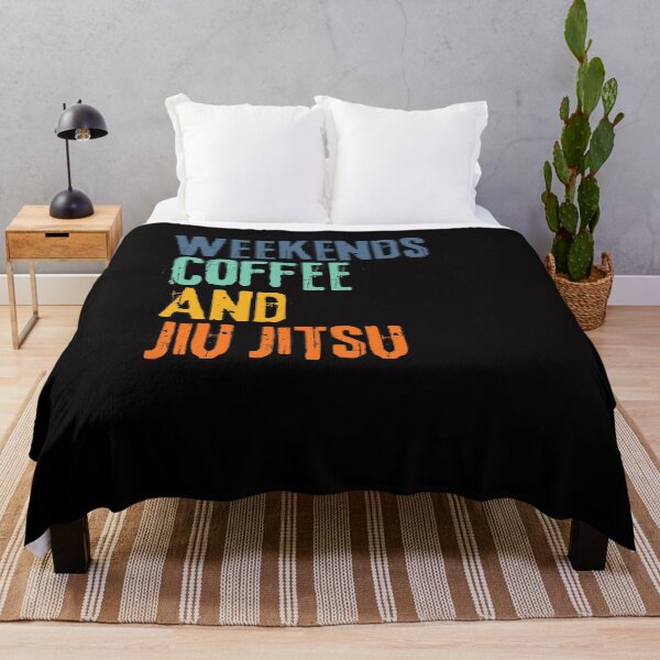 Item preview, Funny Retro Weekends Coffee and JIU Jitsu designed and sold by WeirdlyRare.