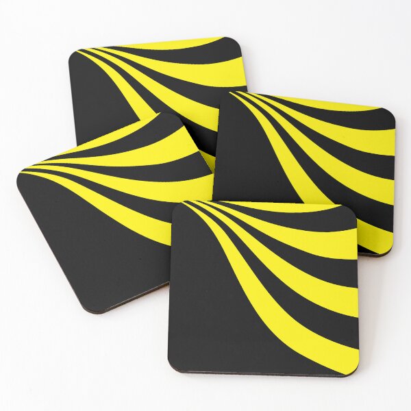 Item preview, Black and Yellow Wave designed and sold by LAEC-Shop.