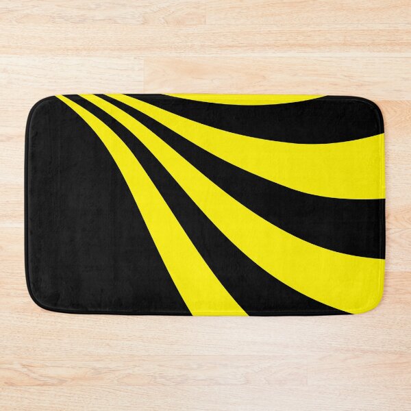 Item preview, Black and Yellow Wave designed and sold by LAEC-Shop.