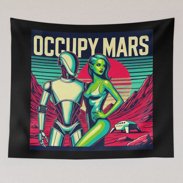 Item preview, SpaceX Starship Rocket Launch | Mars Mission Space Exploration Design designed and sold by TEEJAMBOREE.