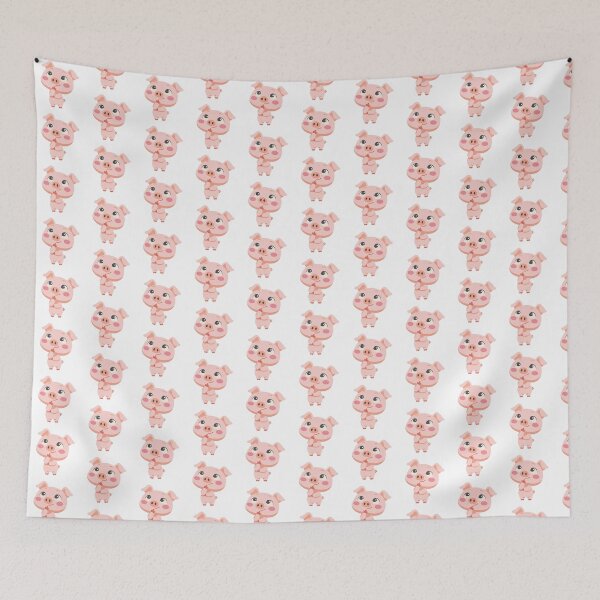 Item preview, Cute clumsy pig cartoon designed and sold by AlicinaM.