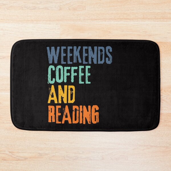 Item preview,  Funny Retro Weekends Coffee and Reading designed and sold by WeirdlyRare.