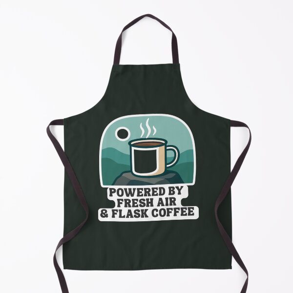 Item preview, Powered By Fresh Air Flask Coffee Retro designed and sold by Digital-Thought.