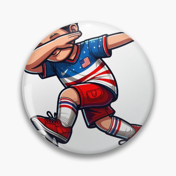 Item preview, Dabbing Soccer Boy USA Flag Jersey American Football Kids designed and sold by Oualid Art.
