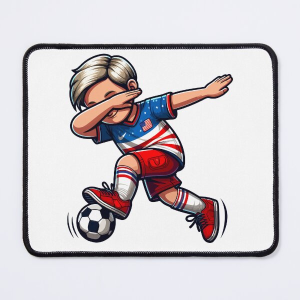 Item preview, Dabbing Soccer Boy USA Flag Jersey American Football Kids designed and sold by Oualid Art.