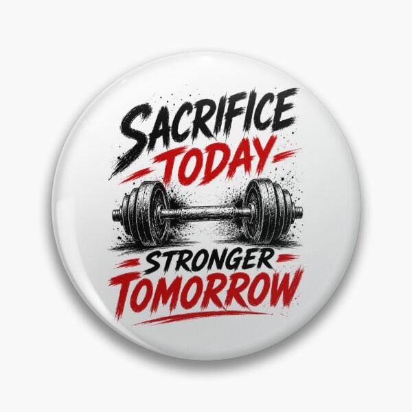 Item preview, Sacrifice Today Stronger Tomorrow - Fitness Motivation Design designed and sold by DomKo10.