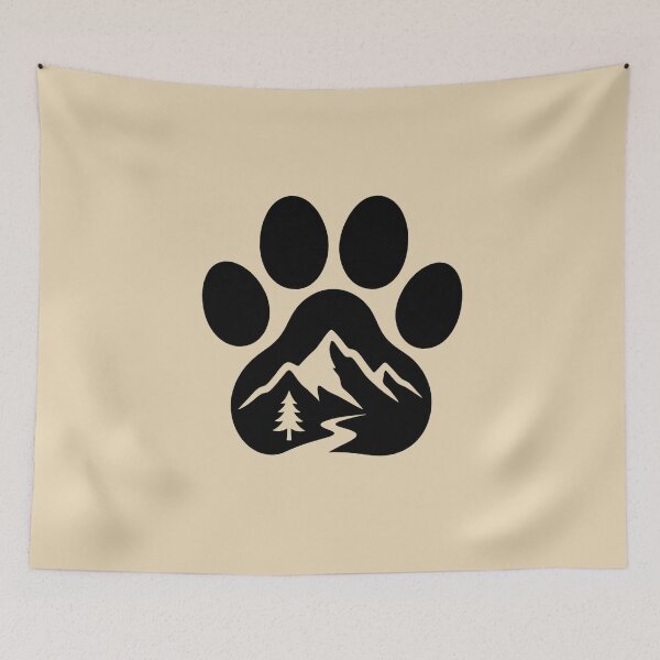 Item preview, Mountain Paw Print Outdoor Pet Lover designed and sold by Corvoria.