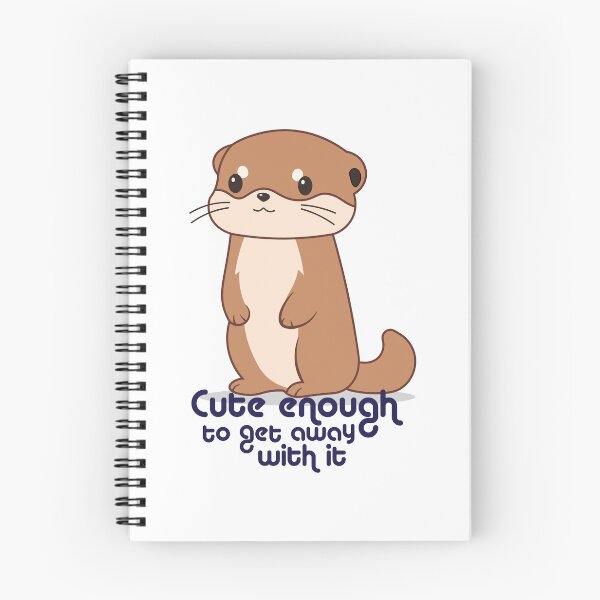 Item preview, Cute Enough to Get Away With It | Angry Kawaii Otter Funny Cartoon designed and sold by Hallowed Artistry.