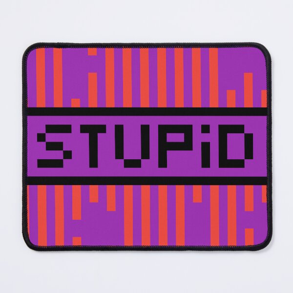 Item preview, STUPID — Pixel Art Word | Retro 8-Bit Two-Tone Typography designed and sold by Mouremandier.